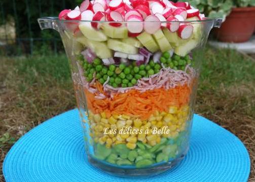 Salade estivale multicolore