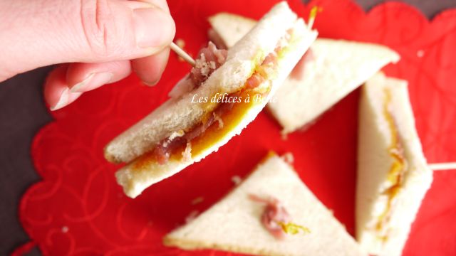 Sandwichs au jambon fumé