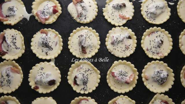 Mini-tartelettes au magret de canard & confit de figues