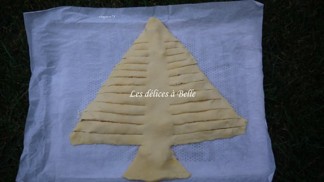 Mon sapin de Noël feuilleté jambon-fromage
