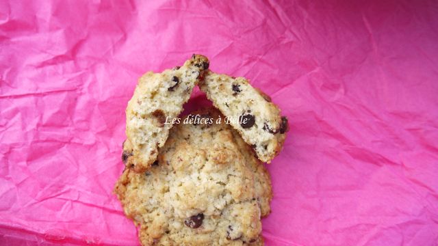 Cookies aux flocons d'avoine, noisette & chocolat